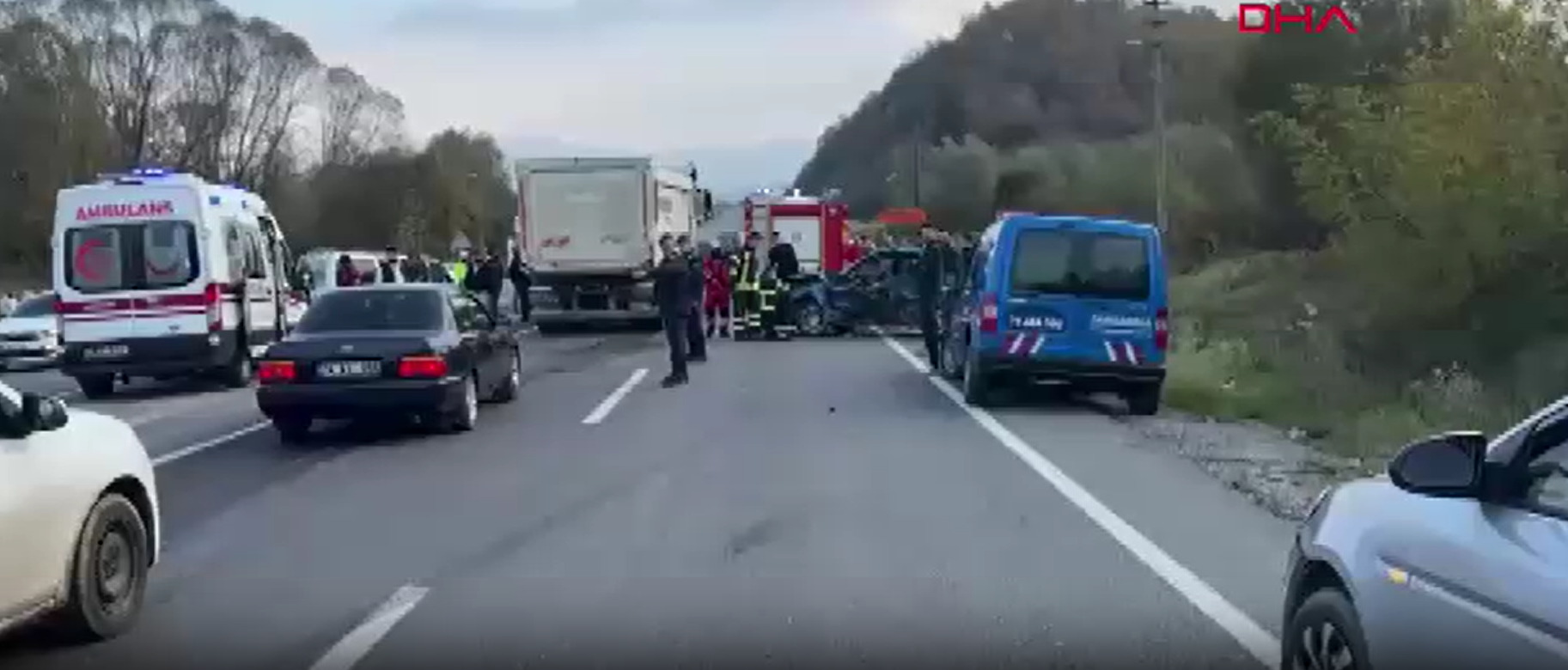 Bartın'da feci kaza (13.11.2024)