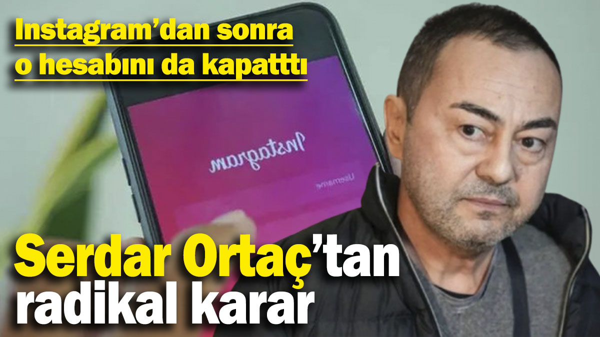 Serdar Ortaç’tan radikal karar: Instagram’dan sonra o hesabını da kapatttı