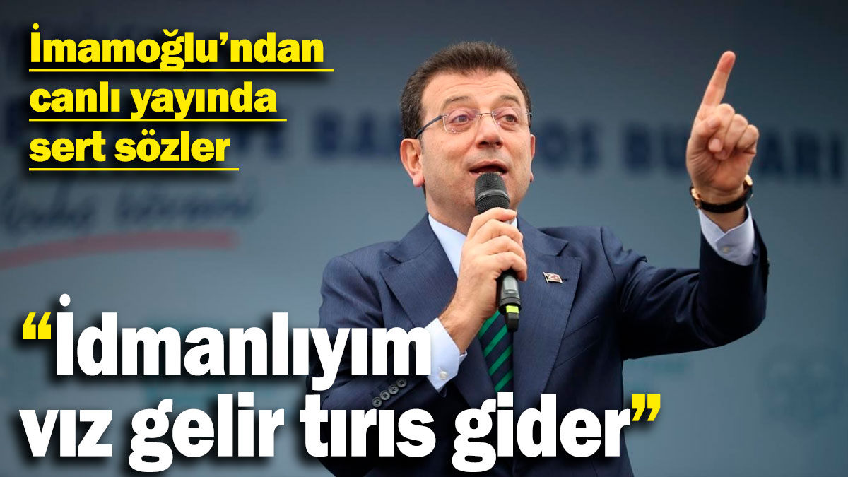 Son dakika: Ekrem İmamoğlu'ndan canlı yayında çarpıcı açıklama