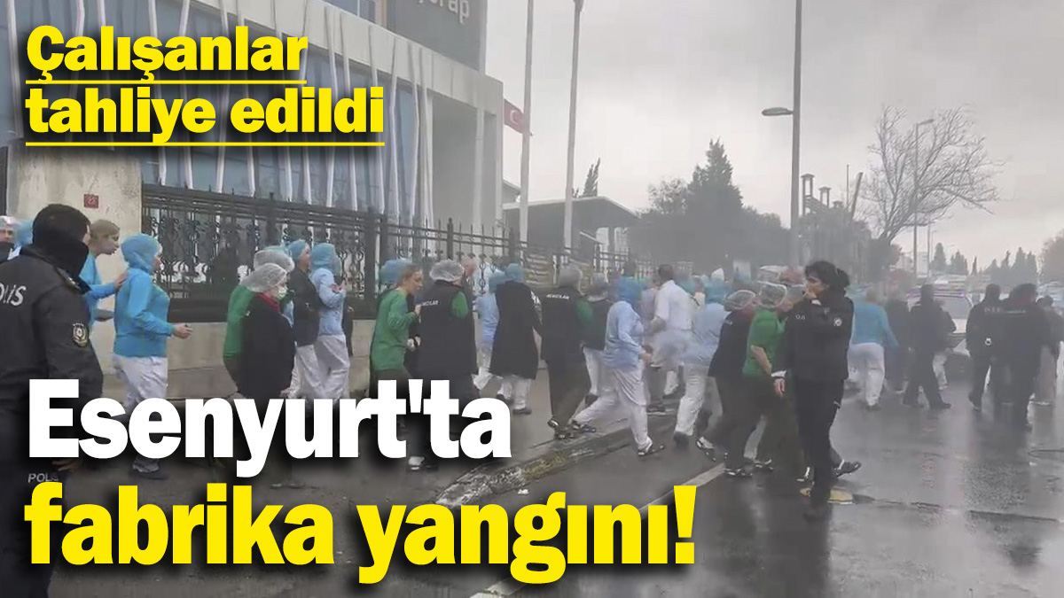 Son dakika... Esenyurt'ta fabrika yangını!