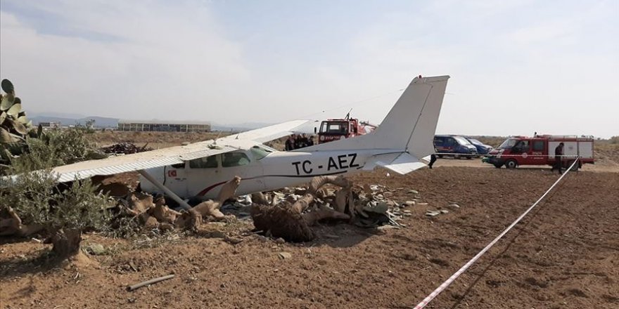 Antalya'da sivil eğitim uçağı düştü