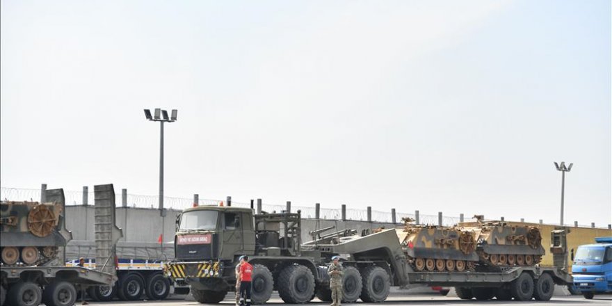 Suriye sınırına askeri sevkiyat