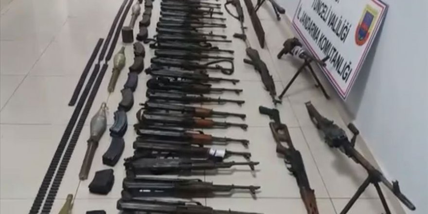 Tunceli'de teröristlere ait 8 sığınak imha edildi