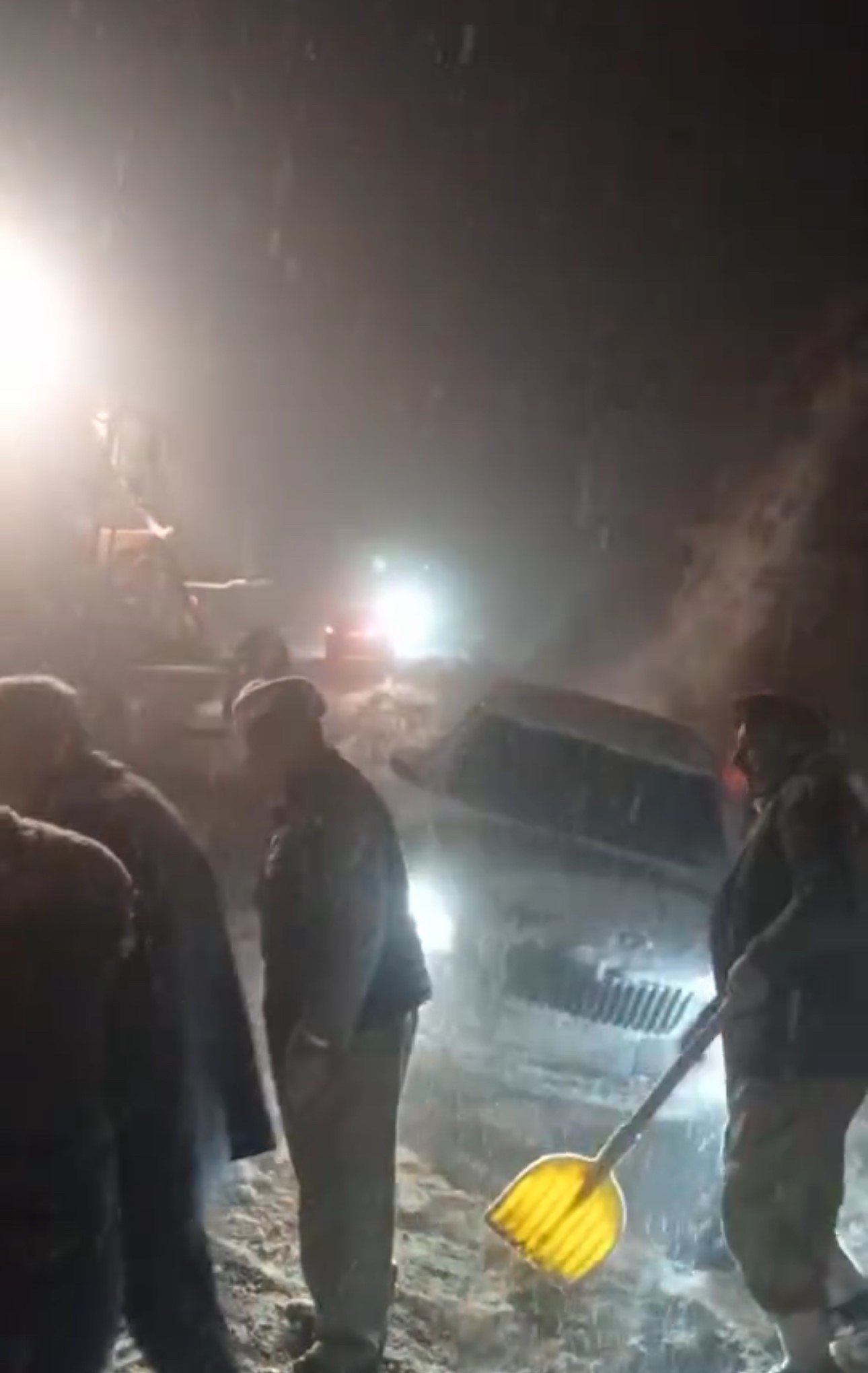 Yüksekova'da kar yağışı etkili oldu