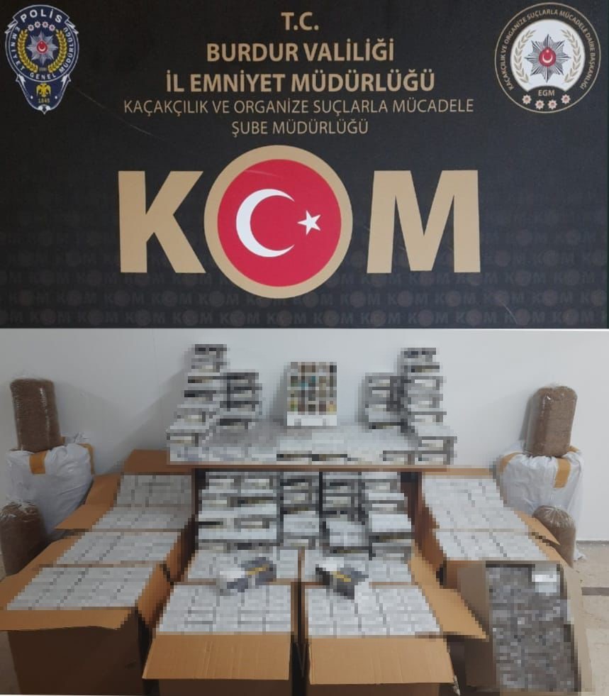 Burdur'da kaçakçılık operasyonu