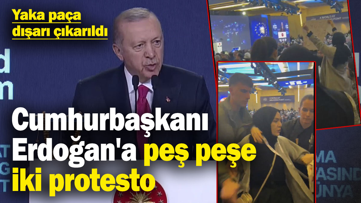 Son dakika... Cumhurbaşkanı Erdoğan'a ikinci protesto