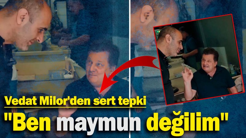 Vedat Milor'den sert tepki: "Ben maymun değilim"