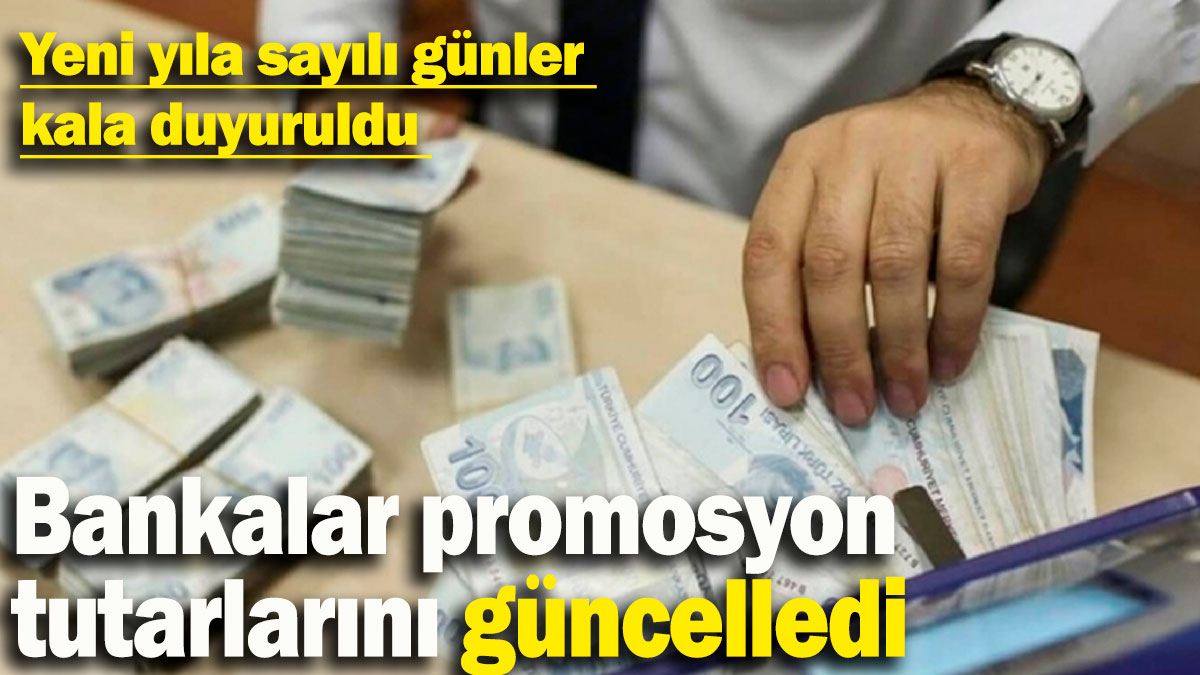 Bankalar promosyon tutarlarını güncellendi! Yeni yıla sayılı günler kala duyuruldu