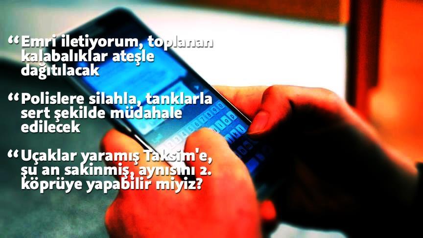 Darbe girişiminin WhatsApp yazışmaları