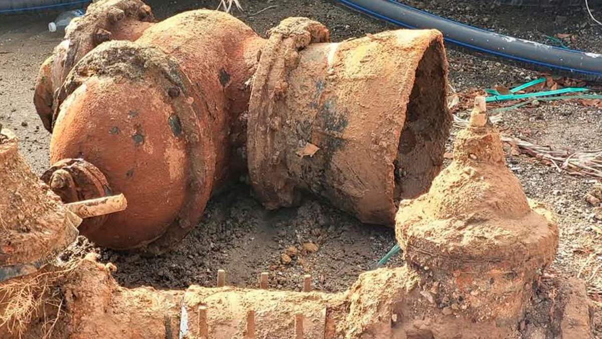 Kırıkkale'de altyapı çalışmaları! Çıkan paslı su vanaları dikkat çekti