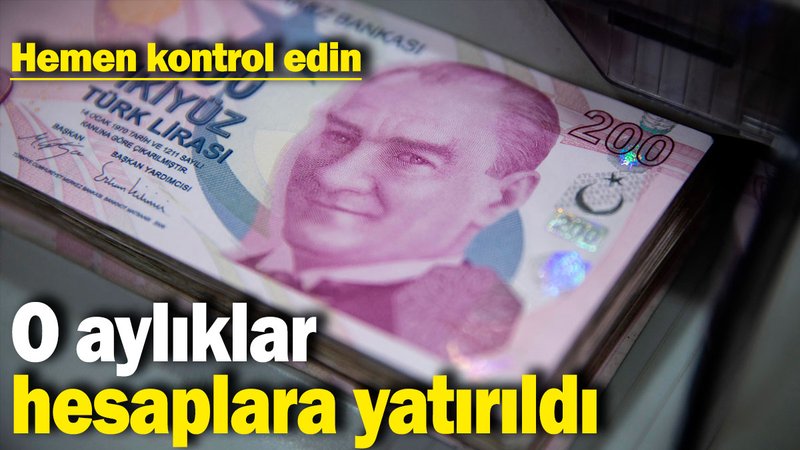 Yaşlı ve engelli aylıkları hesaplara yatırıldı: Hemen kontrol edin