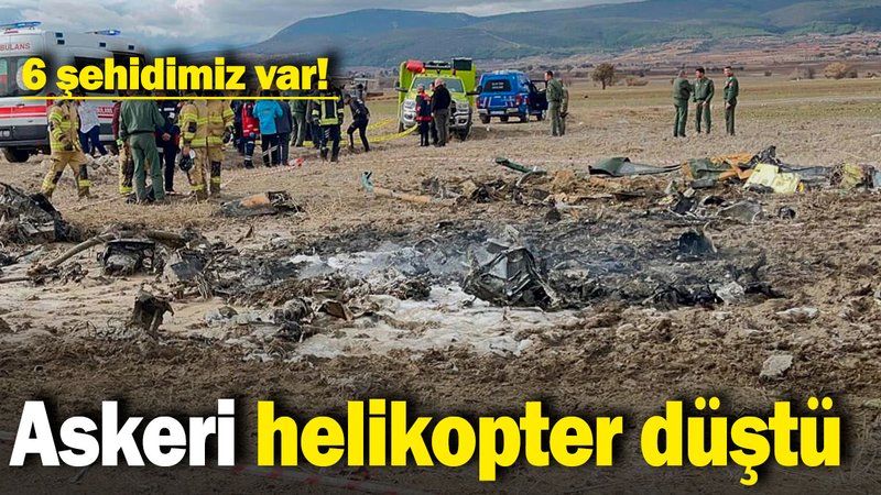 Son dakika: Isparta'da askeri helikopter düştü!