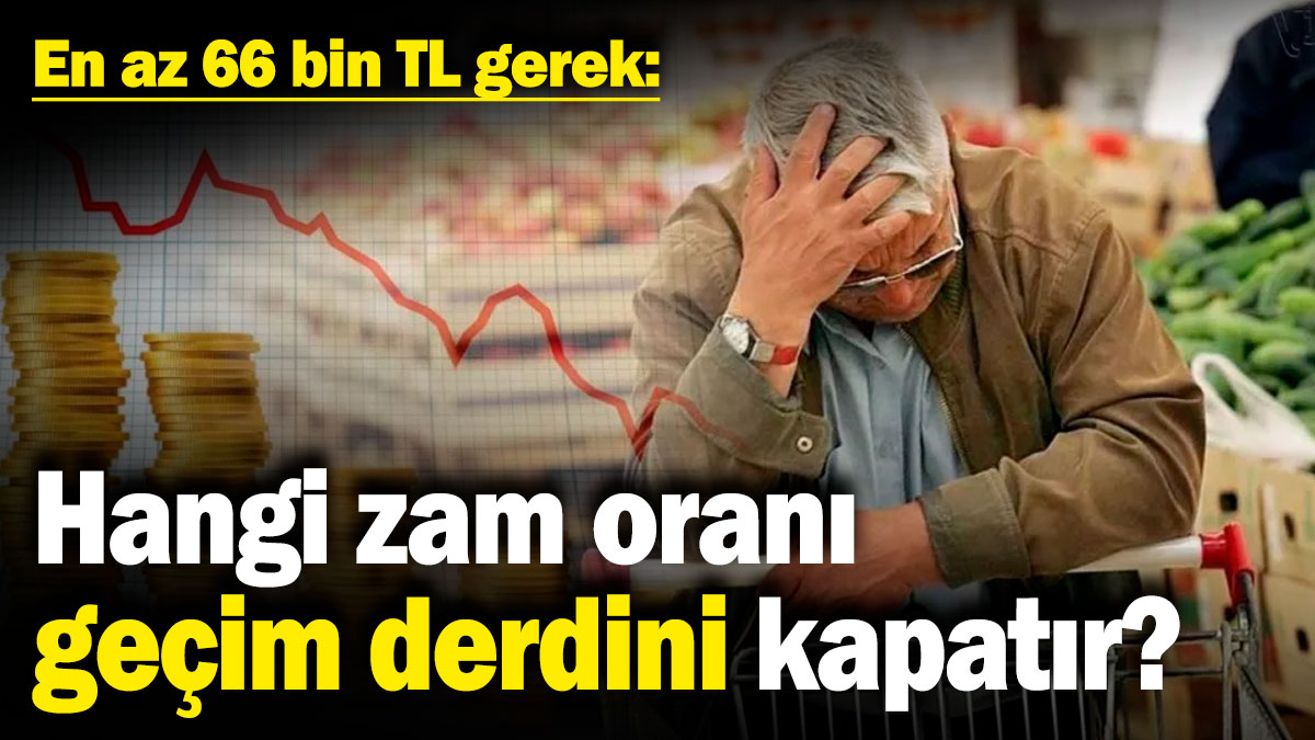 En az 66 bin TL gerek: Hangi zam oranı geçim derdini kapatır?