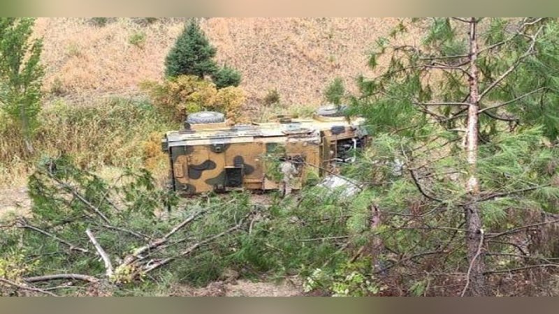 Kahramanmaraş'ta askeri araç devrildi