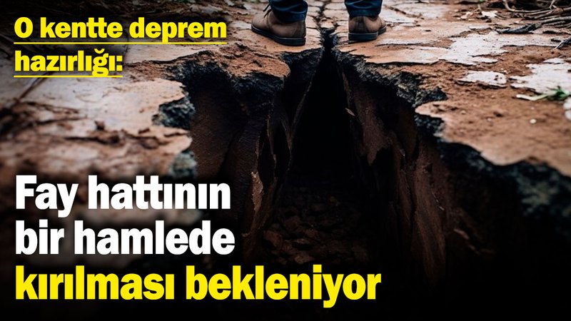 O kentte deprem hazırlığı! "Fay hattının bir hamlede kırılması bekleniyor"