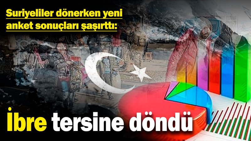 Suriyeliler dönerken yeni anket sonuçları şaşırttı: İbre tersine döndü