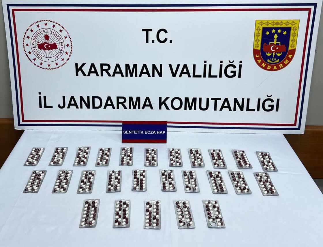 Karaman’da jandarmadan uyuşturucu operasyonu