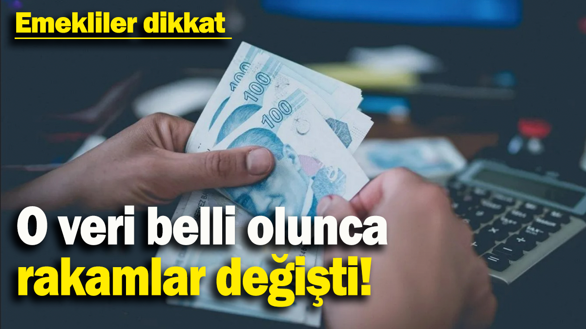 O veri belli olunca rakamlar değişti: Emekliler dikkat