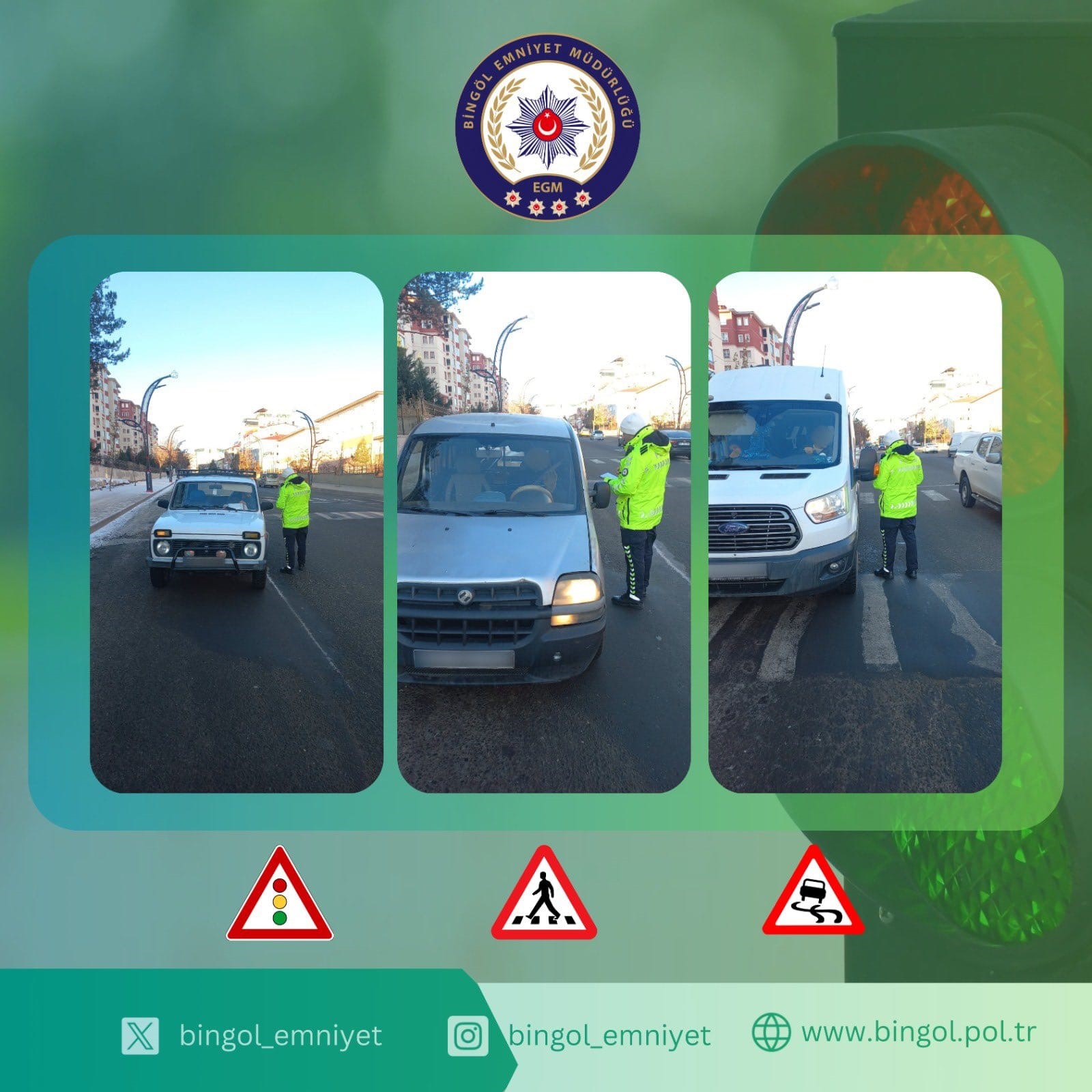 325 araç denetlendi:99 sürücüye ceza kesildi