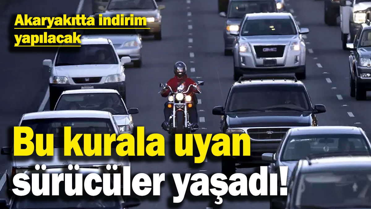 Bu kurala uyan motosiklet sürücüleri yaşadı! Akaryakıtta indirim yapılacak