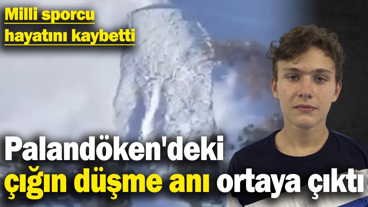 Palandöken'deki çığ anının görüntüleri ortaya çıktı! Milli judocu hayatını kaybetti