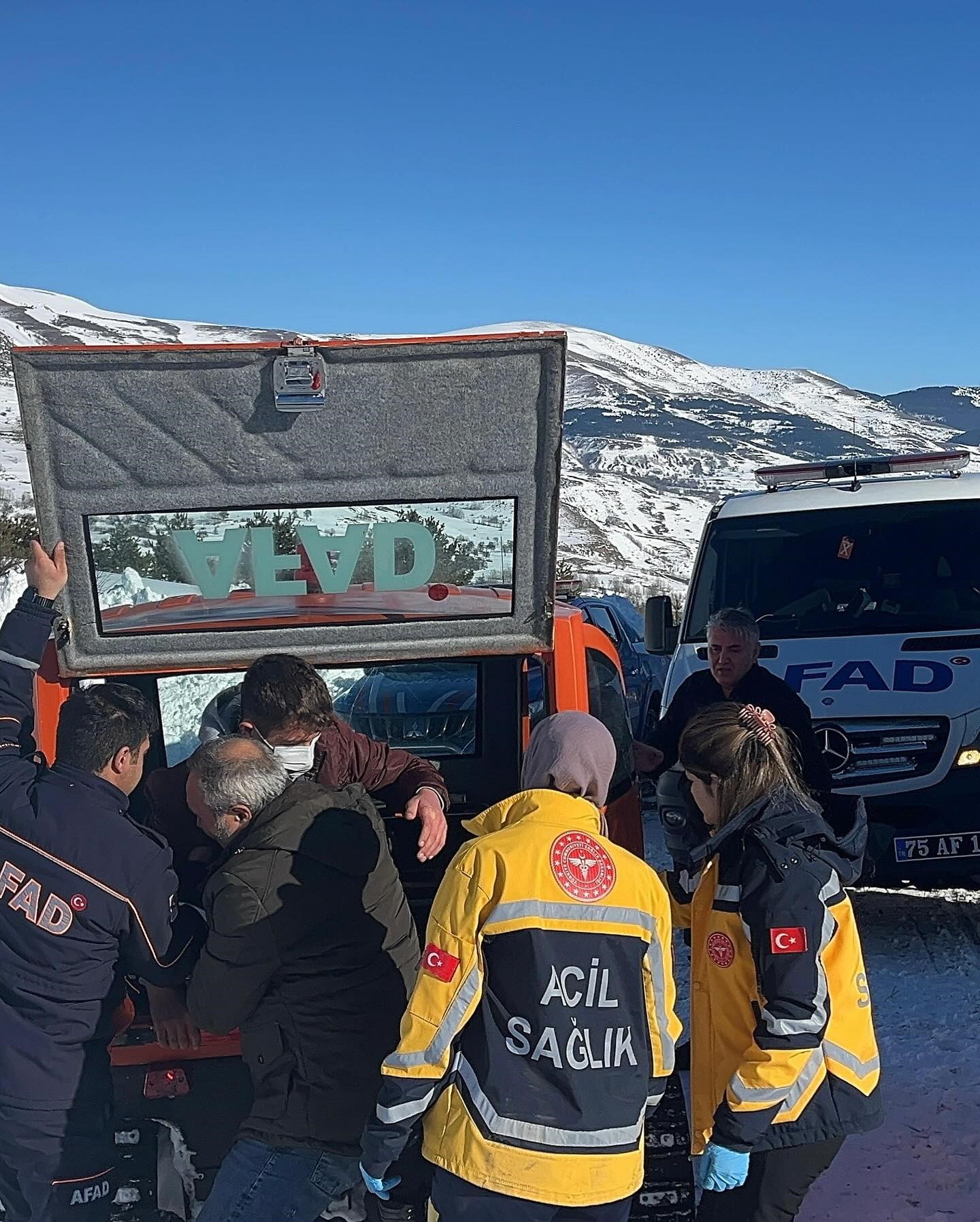 Ardahan'da AFAD zamanla yarıştı