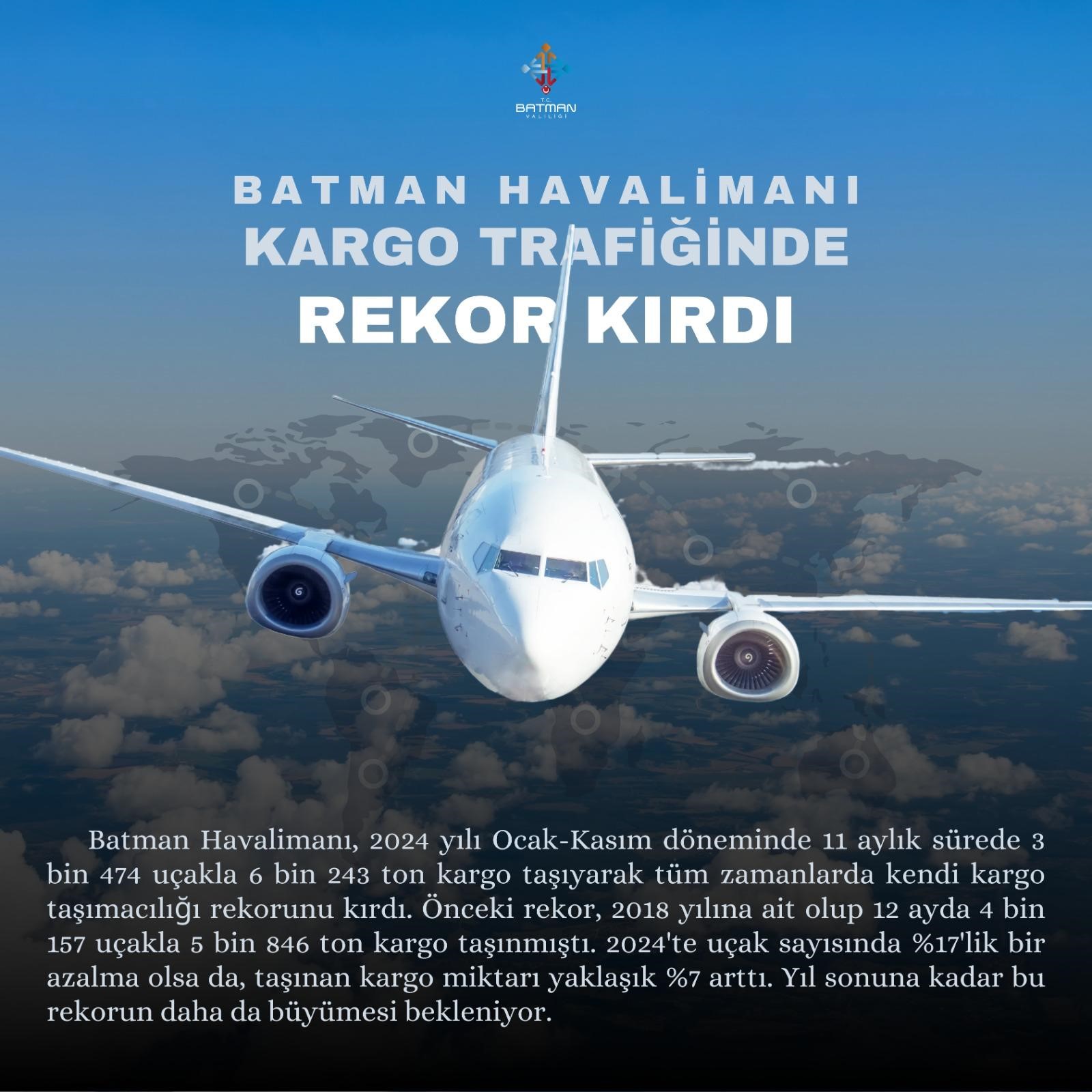 Batman Havalimanında tarihi rekor