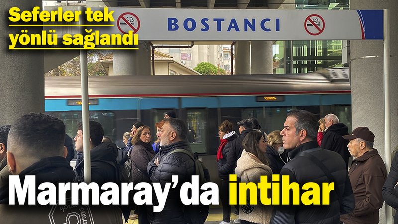 Marmaray'da intihar: Seferler gecikmeli yapılıyor
