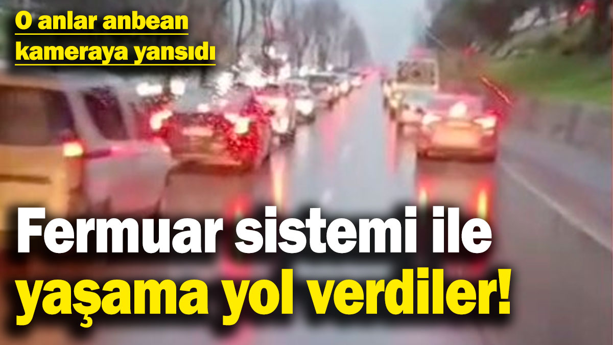 Bursa'da fermuar sistemi ile yaşama yol verdiler! İşte o anlar