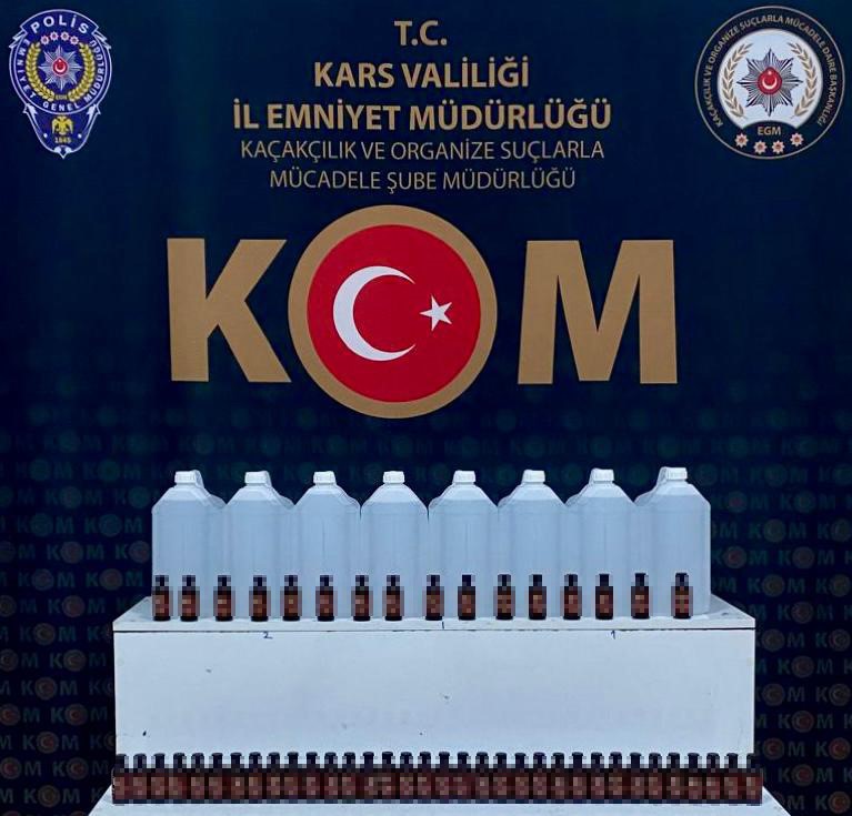 Kars’ta yılbaşı öncesi kaçak içki operasyonu