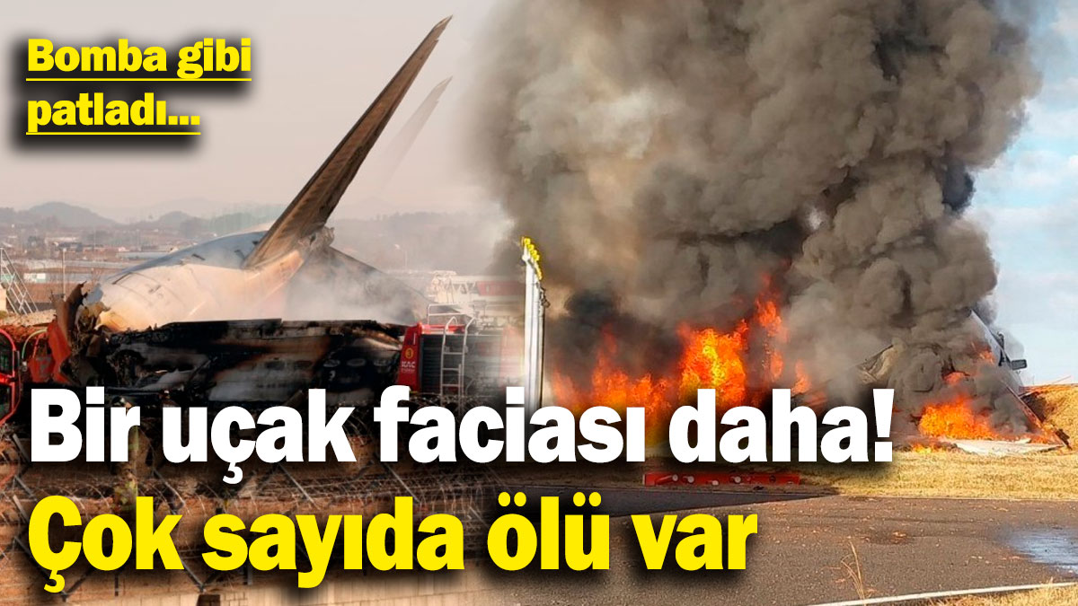 Bir uçak faciası da Güney Kore'de! 179 kişi hayatını kaybetti