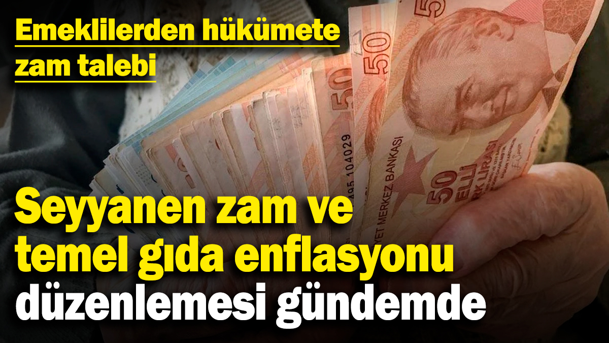 Emeklilerden hükümete zam talebi! Seyyanen zam ve temel gıda enflasyonu düzenlemesi gündemde