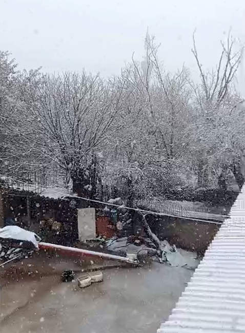 Sarayören beyaza büründü