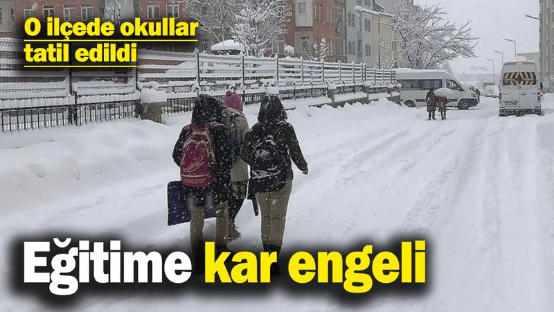 Denizli’nin Çameli ilçesinde eğitime kar engeli