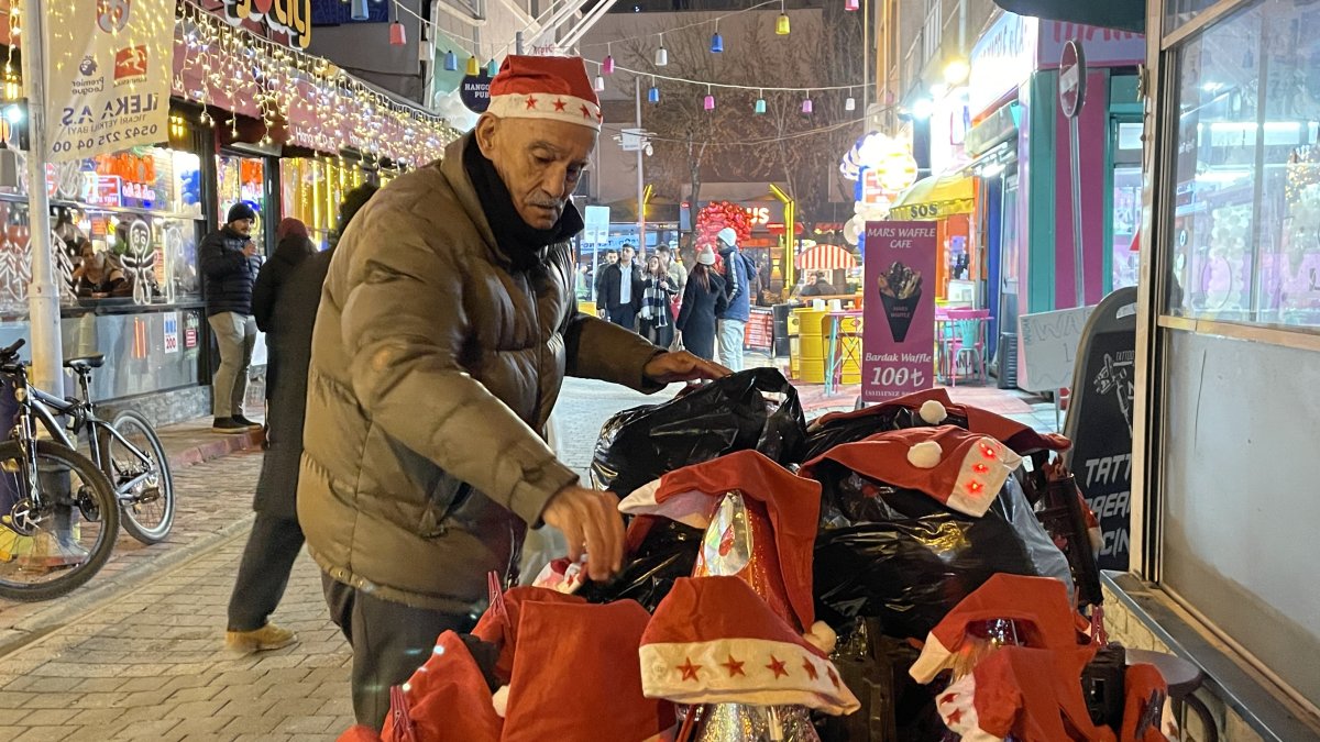 Seyyar satıcıların yılbaşı mesaisi