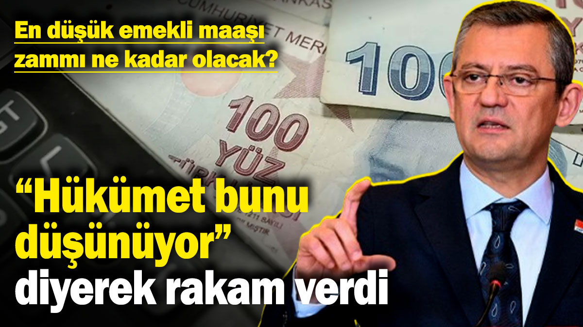 En düşük emekli maaşı zammı ne kadar olacak? Özgür Özel'den dikkat çeken yanıt: "Hükümet bunu düşünüyor" diyerek rakam verdi