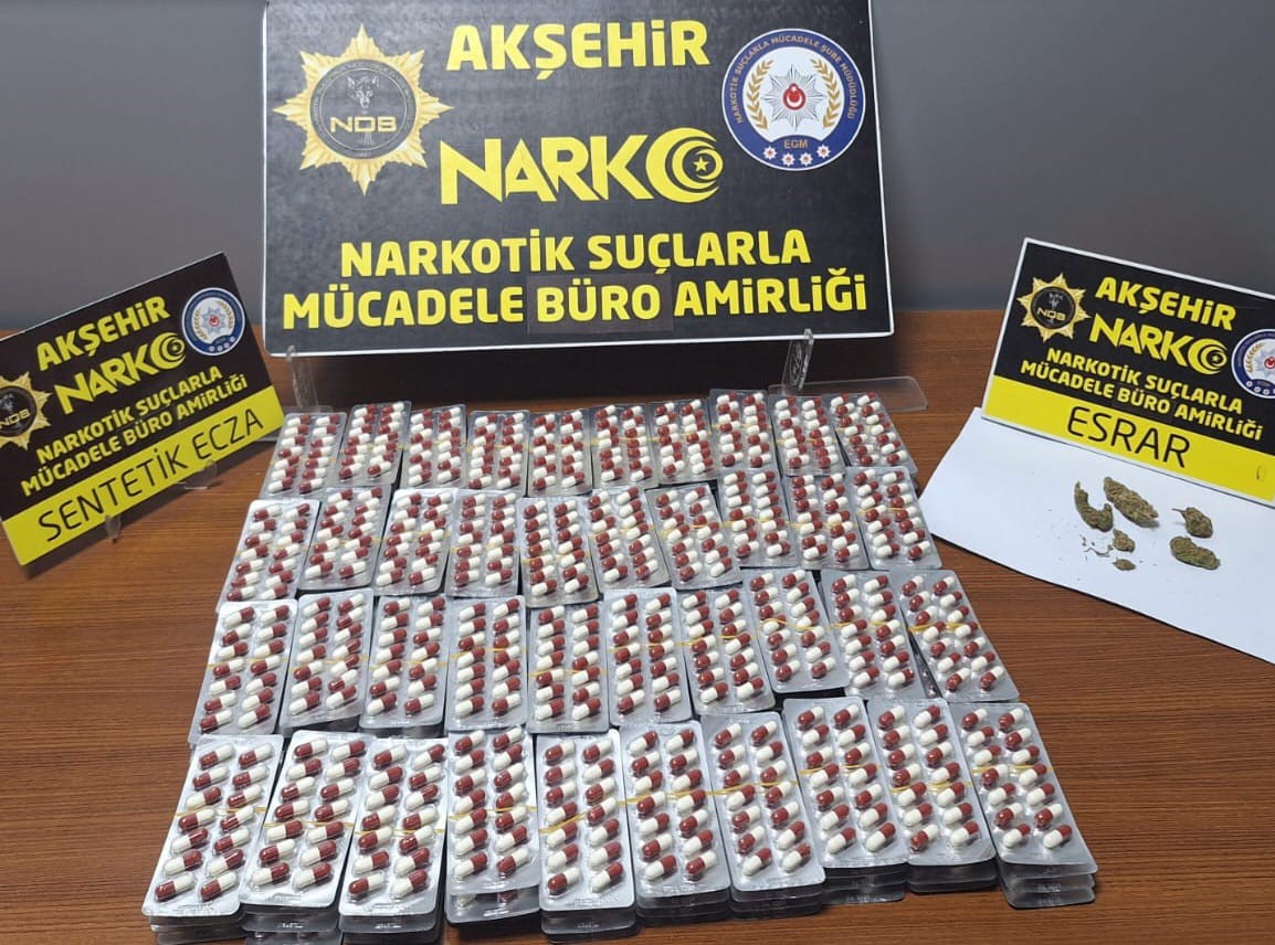 Akşehir’de uyuşturucu operasyonunda 1 kişi tutuklandı