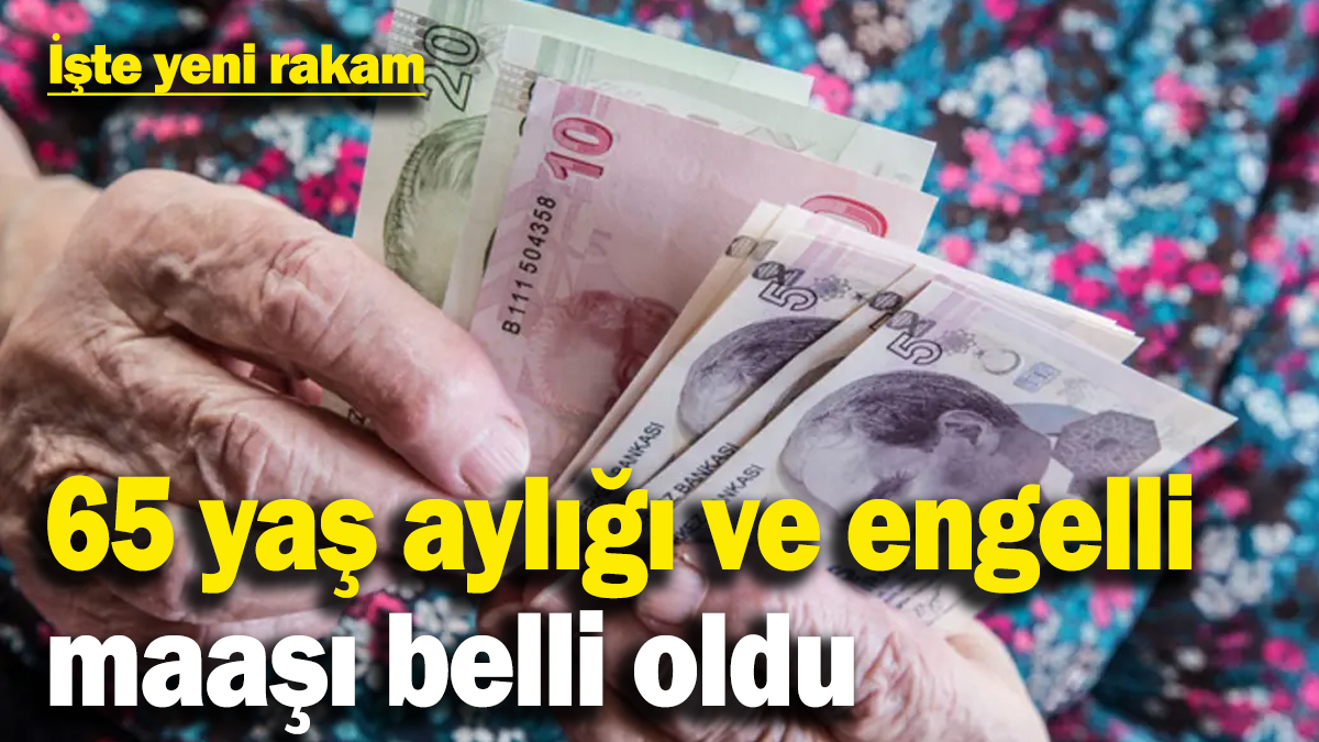 65 yaş aylığı ve engelli maaşları belli oldu! İşte yeni rakam...