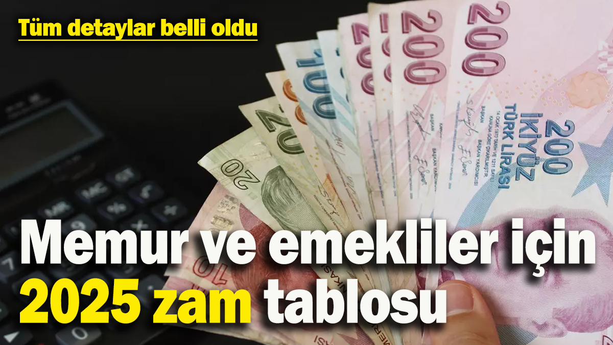 Memur ve emekliler için 2025 zam tablosu güncellendi: Maaşlar ne zaman yatacak? Refah payı gelir mi? İşte detaylar…