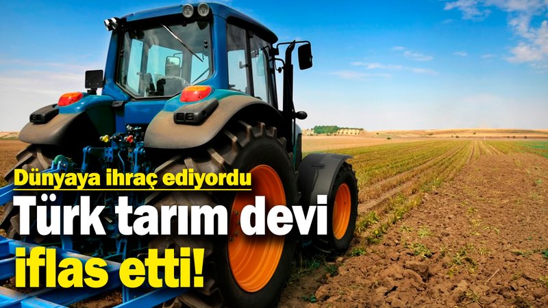 Türkiye'nin tarım devi iflas etti! Dünyaya ihraç ediyordu