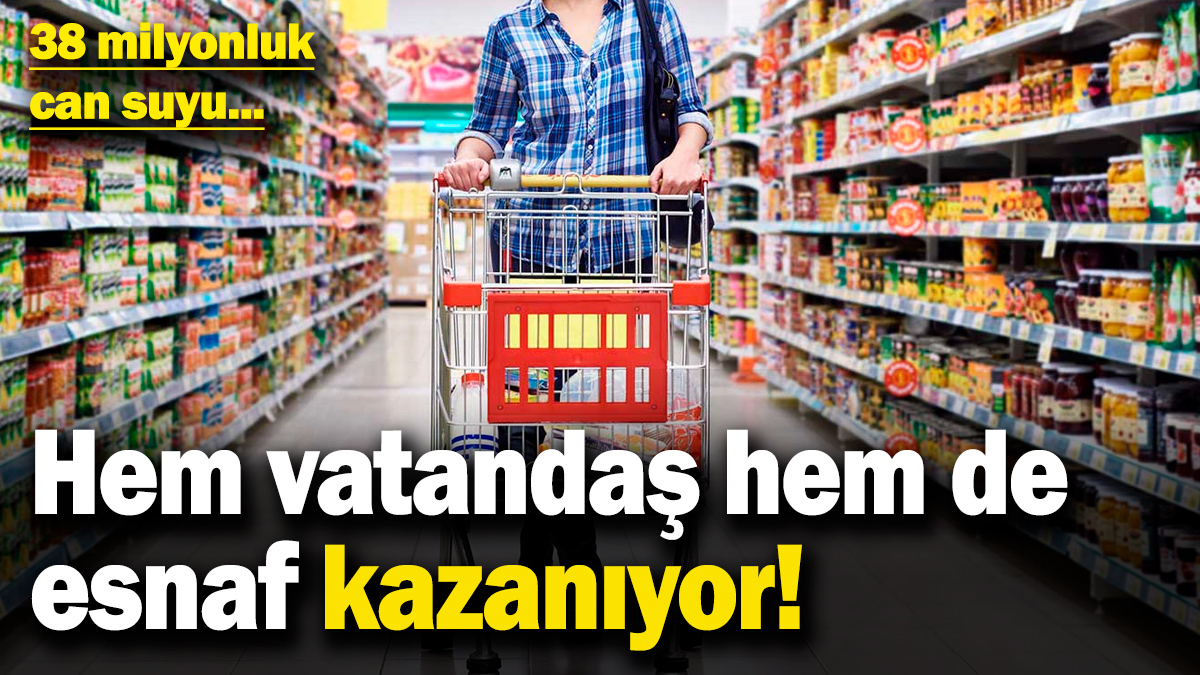 Hem vatandaş, hem de esnaf kazanıyor! 38 milyonluk can suyu