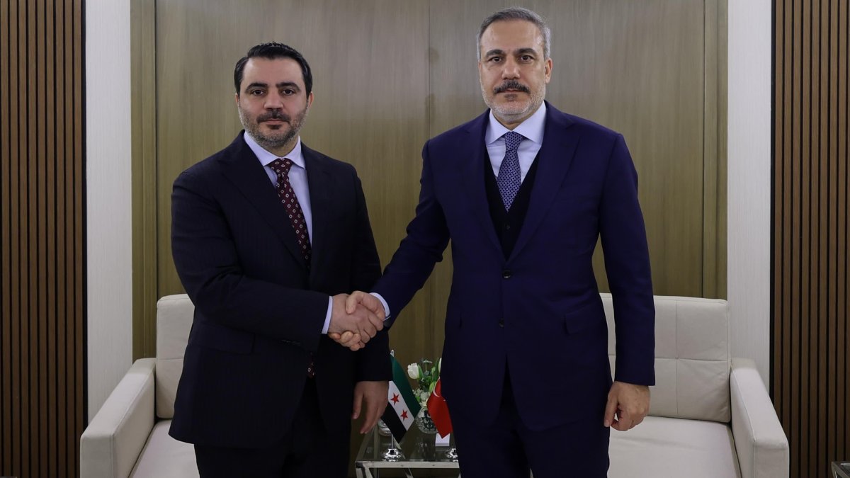 Dışişleri Bakanı Fidan, Suriyeli mevkidaşı Şeybani ile görüştü