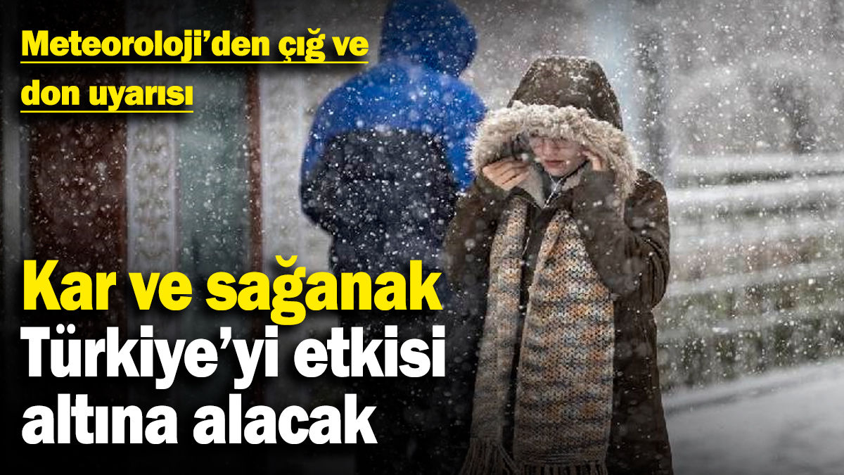 Meteoroloji'den çığ ve don uyarısı: Kar ve sağanak Türkiye'yi etkisi altına alacak (15 Ocak 2025)