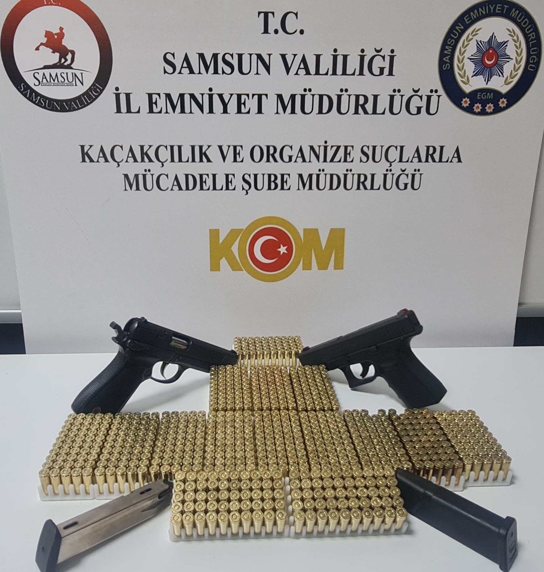 Samsun'da silah ve mühimmat operasyonu