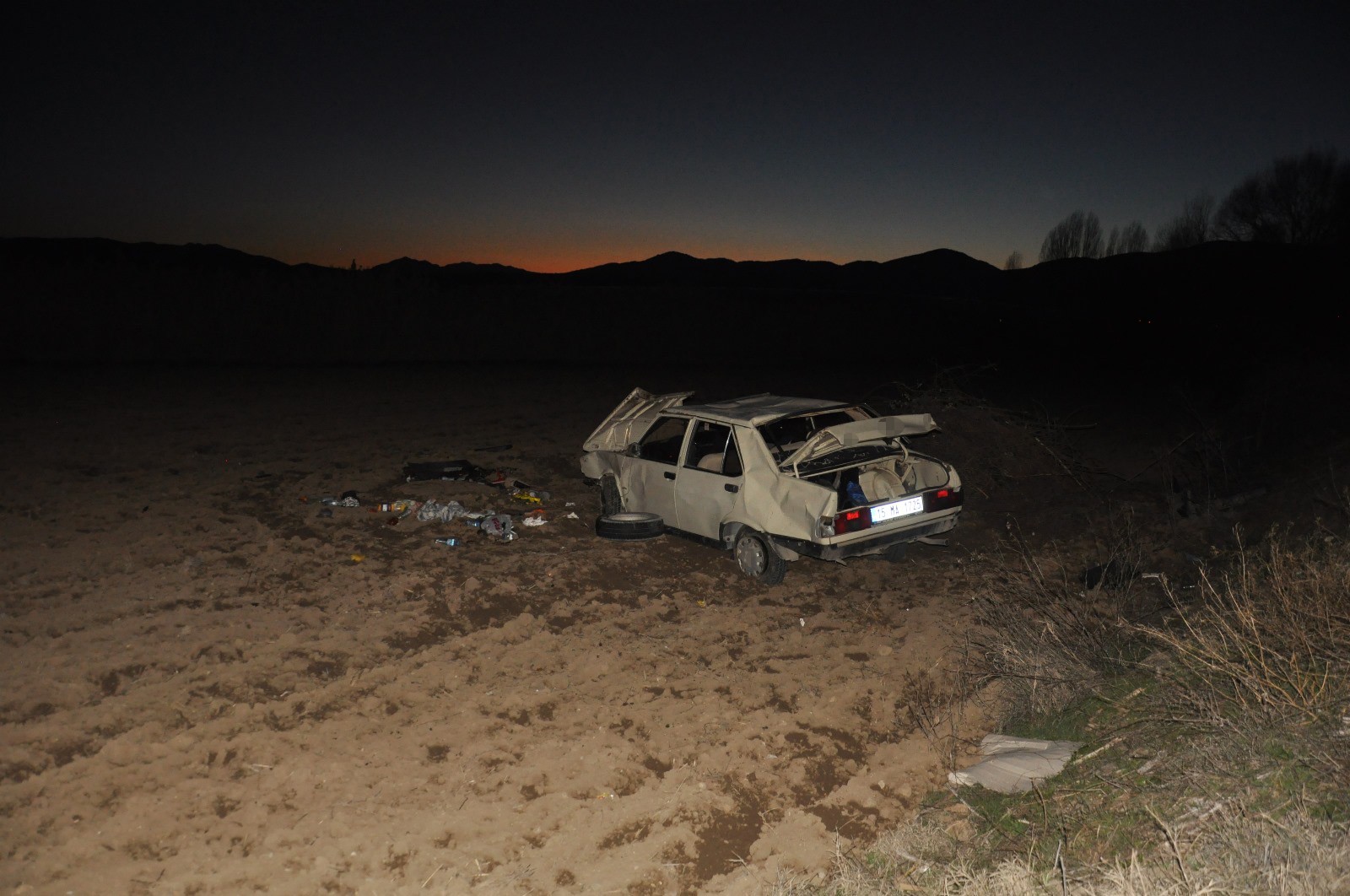 Burdur'da sollama kazası: 4 yaralı