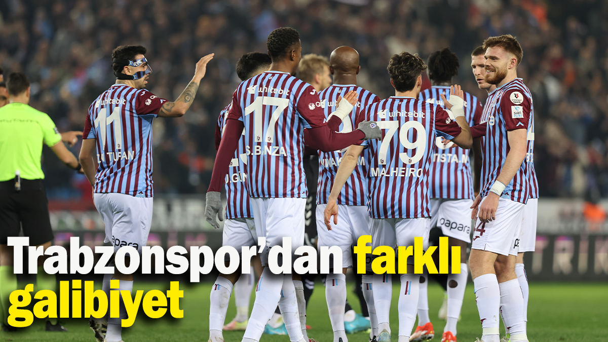 Trabzonspor'dan farklı galibiyet