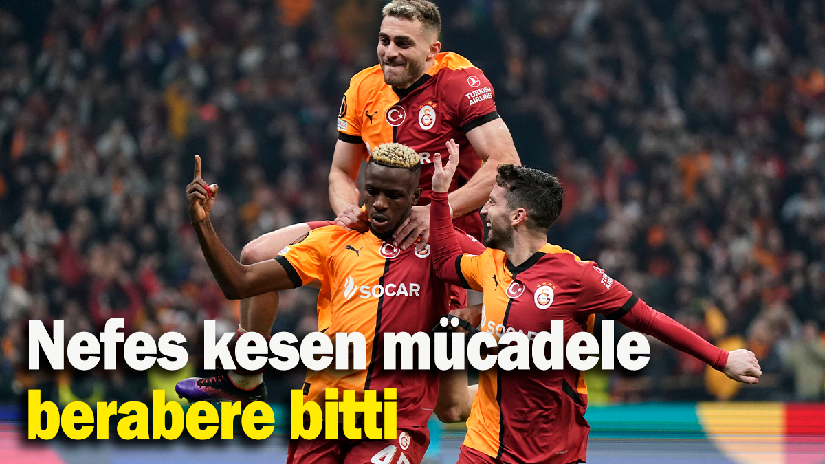 Nefes kesen mücadele  berabere bitti