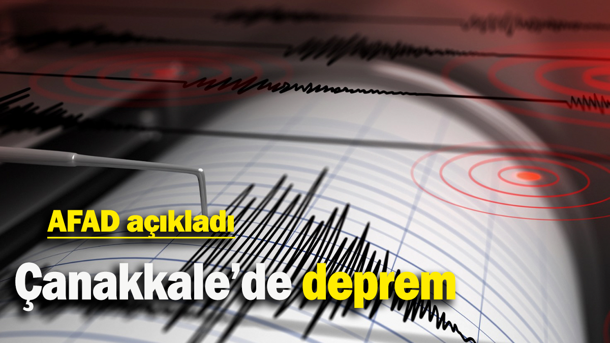 Çanakkale'de deprem