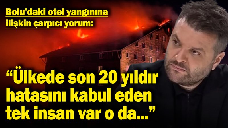 Candaş Tolga Işık'tan Bolu'daki otel yangınına ilişkin çarpıcı yorum: "Ülkede son 20 yıldır hatasını kabul eden tek insan var o da..."