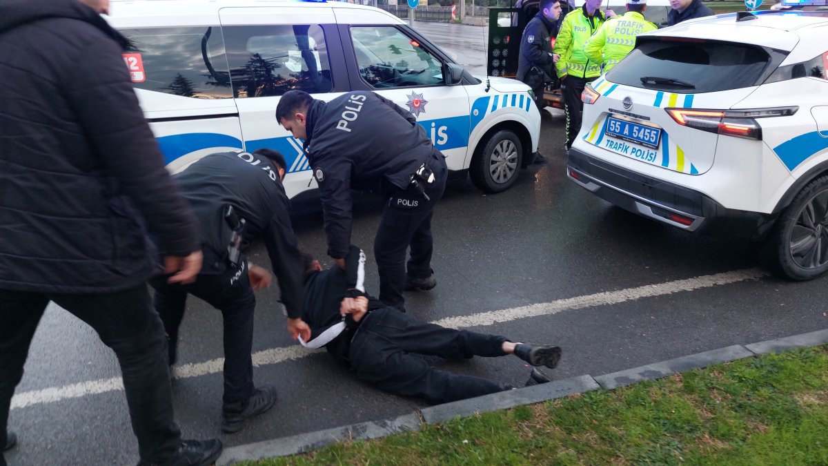 Samsun'da film gibi kovalamaca! Çaldığı araçla kaçan hırsız yakalandı